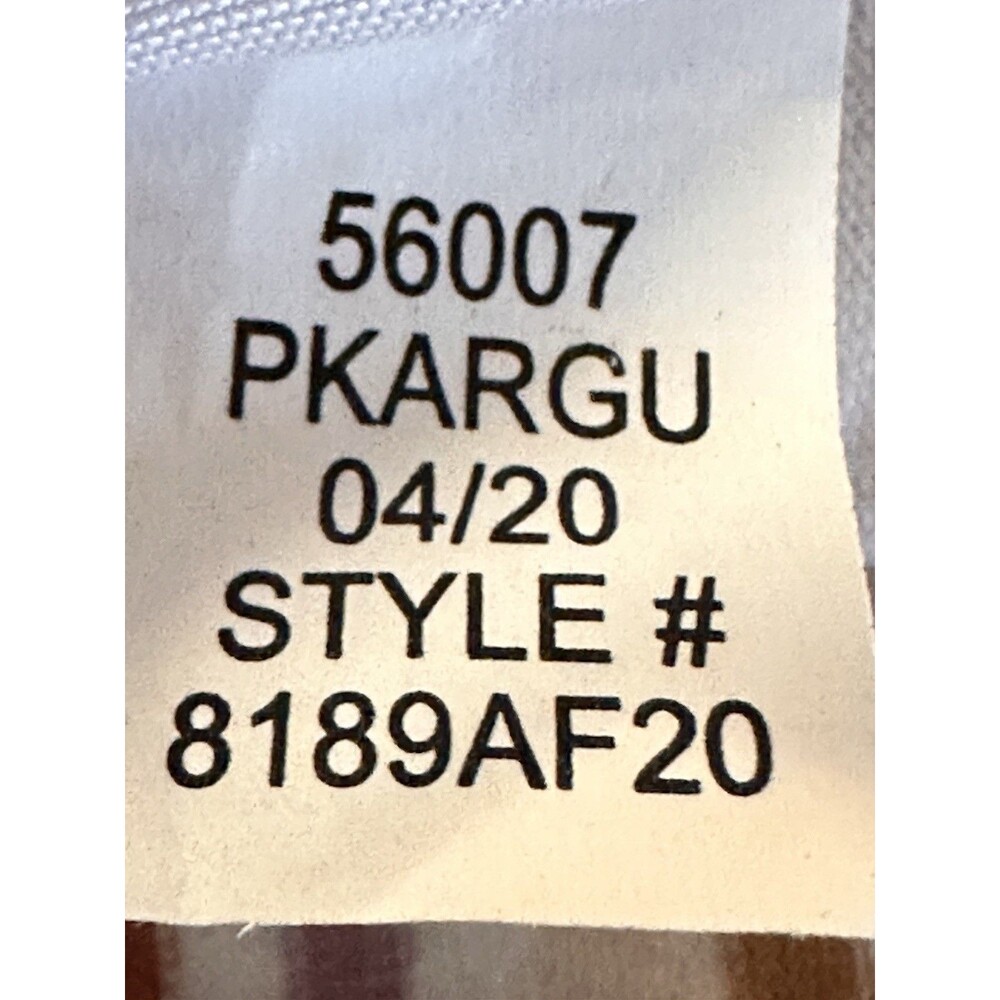 Aeropostale Striped Crop Tank Square Neck Y2K Neutral Fitted Top M - Picture 6 of 6